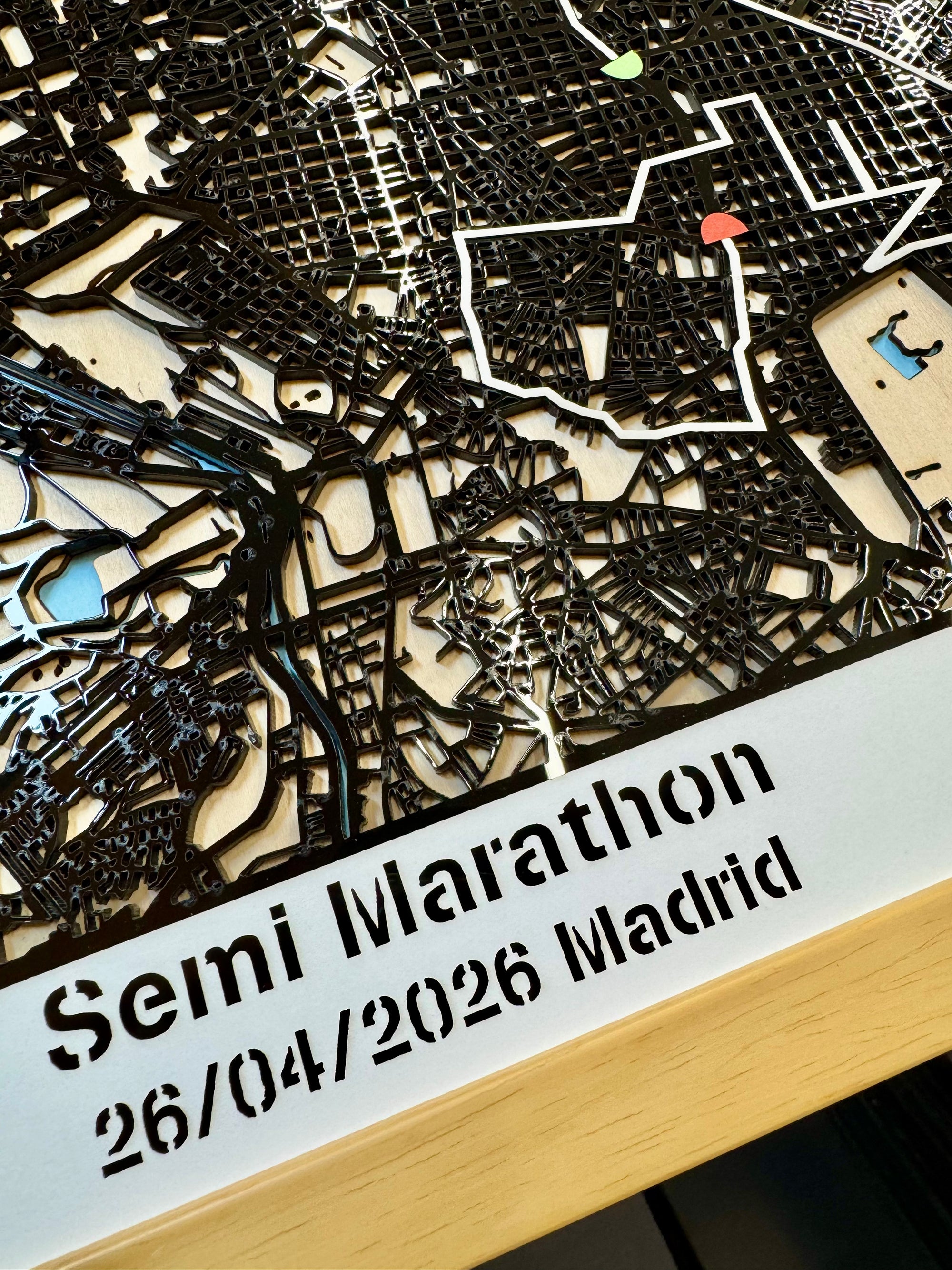 Marathon Maps Noir/Bois