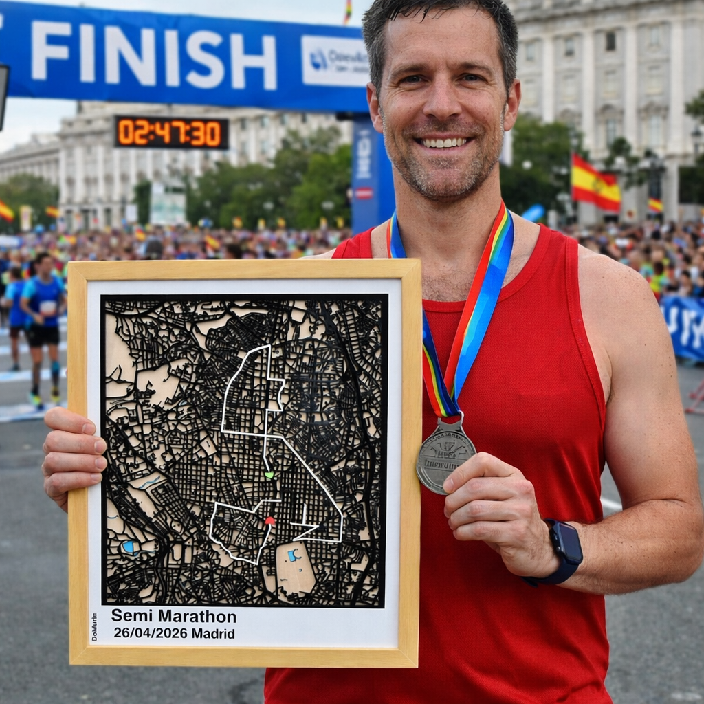 Marathon Maps Noir/Bois